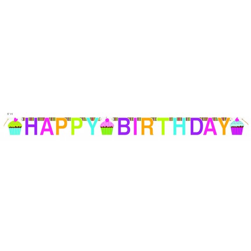 GUIRNALDA HAPPY BIRTHDAY CUPCAKE 1,64MT