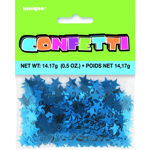   CONFETI FORMA ESTRELLA AZUL 14,17G