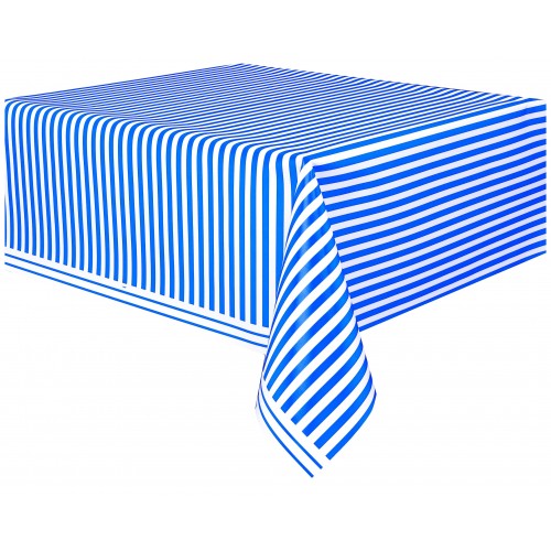   MANTEL PL RAYA AZULES 137X274CM