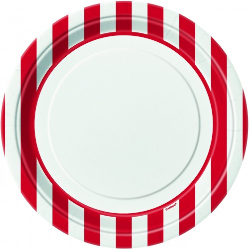  PAQ.8/U PLATO RAYA ROJAS 22,2CM