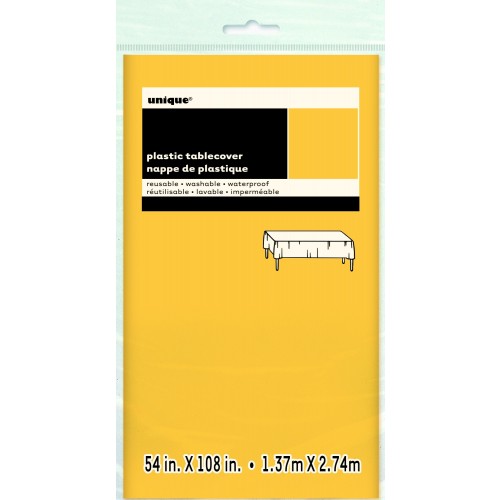   $ E MANTEL PLAST AMARILLO 137X274CM
