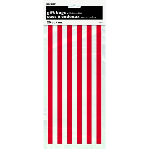  PAQ.20/U BOLSA CELO RAYA ROJAS 29CM