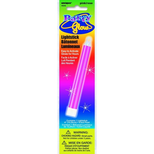 PAQ.1/U COLGANTE NEON ROSA 15,24CM