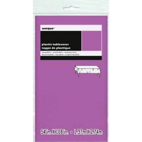   MANTEL PLASTICO VIOLETA  137X274CM