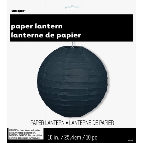   FAROL REDONDO PAPEL NEGRO 25,4CM