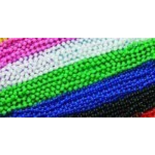   6 COLLARES MINI BOLAS COLOR VERDE