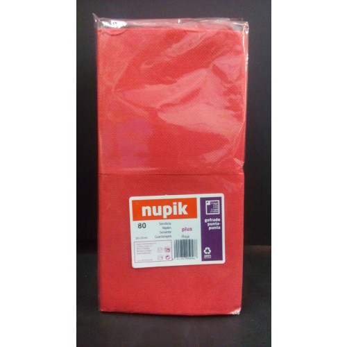 $E    SERVILLETAS TISSUE ROJA 20X20CM