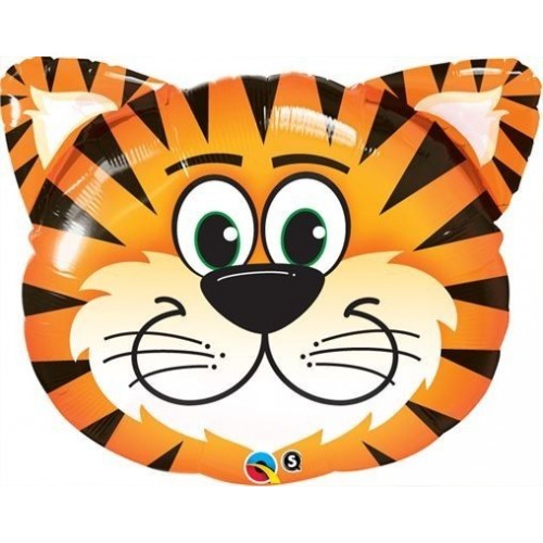 GLOBO 30" FOIL FORMA CARA TIGRE