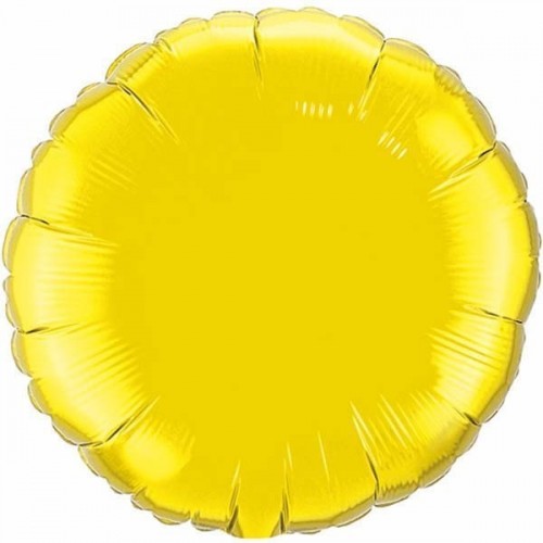 GLOBO 18" FOIL REDONDO AMARILLO-ORO