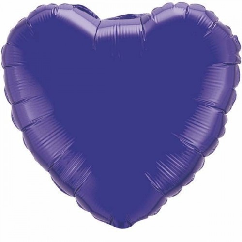   GLOBO 18" FOIL CORAZON VIOLETA