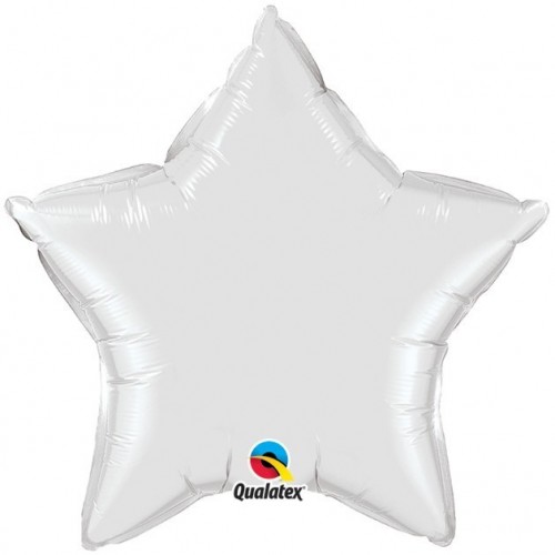   GLOBO 20" FOIL ESTRELLA BLANCO