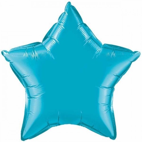   GLOBO 20" FOIL ESTRELLA TURQUESA