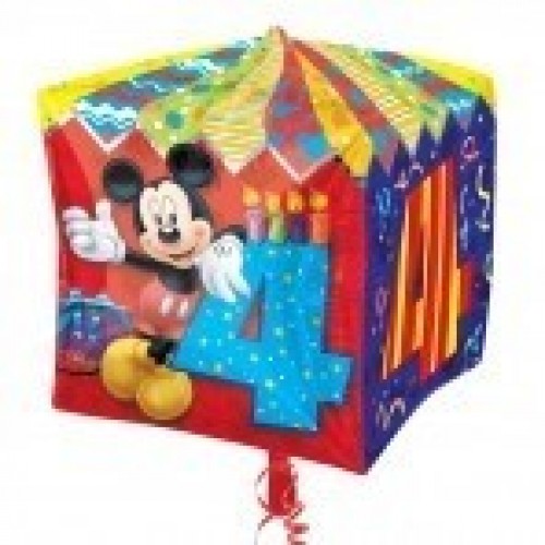 GLOBO 15 FORMA CUBO 3D MICKEY N4