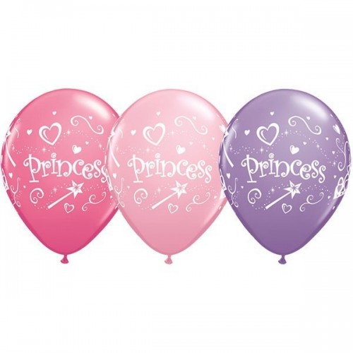 $D 50 GLOBOS 11" LATEX PRINCESS COL.SUR.