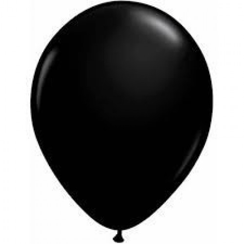   25 GLOBOS 11" LATEX  NEGRO ONYX