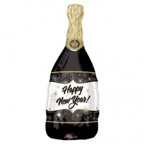 GLOBO 36" FOIL FORMA BOTELLA CHAMPAN