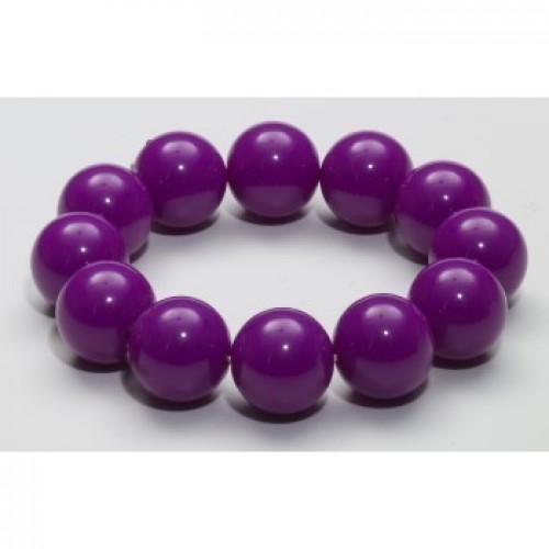   PULSERA BOLAS VIOLETA AÑOS 80