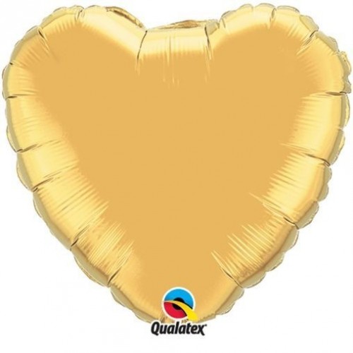   GLOBO 18" FOIL CORAZON ORO