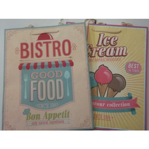 BOLSA REGALO VINTAGE LOOK SURT 26X33CM