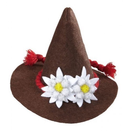 MINI SOMBRERO OKTOBERFEST BAVARO MARRON