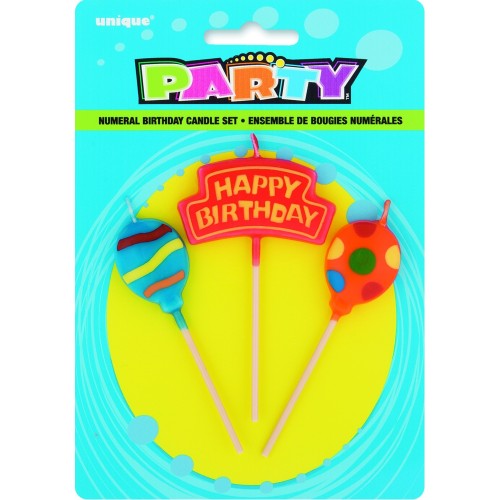BLISTER 2 VELA GLOBO  1 VELA BIRTHDAY