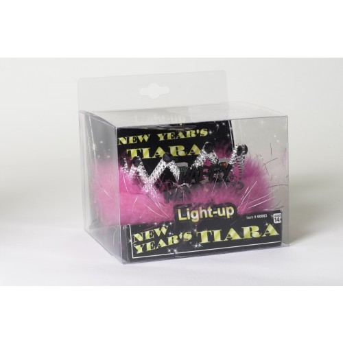 TIARA CON LUZ NEW YEAR NEGRO MARABU ROSA