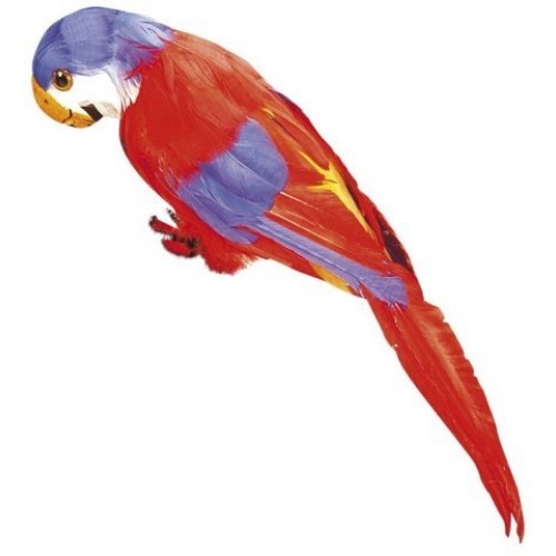   LORO PLUMA MULTICOLOR HOMBRO 40CM