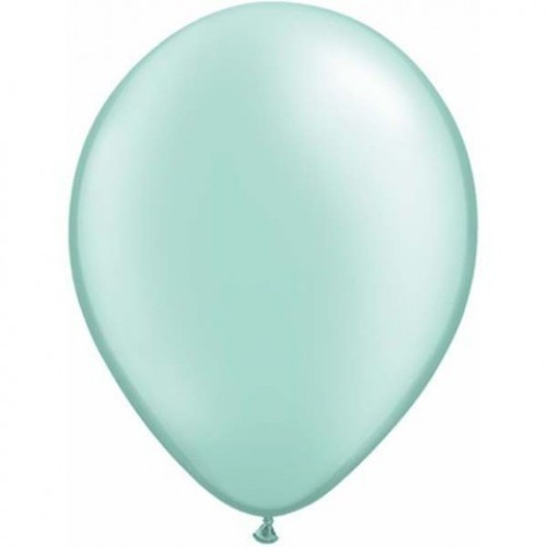 100 GLOBOS 5" LATEX PERLADO VERDE PASTEL