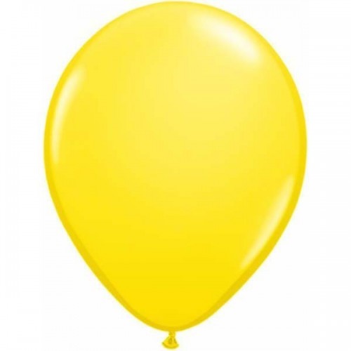   25 GLOBOS 11" LATEX AMARILLO