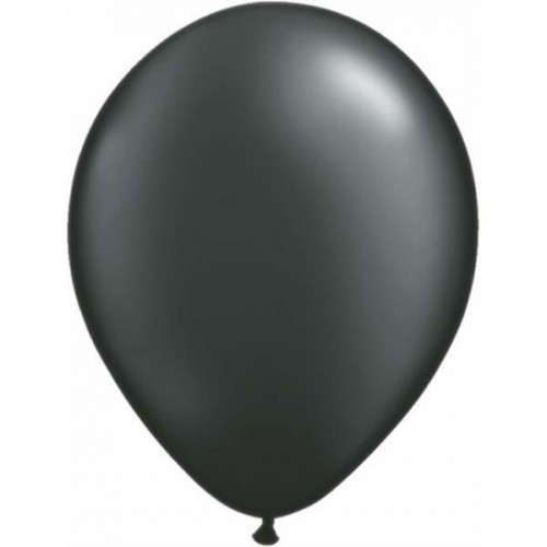 $E 25 GLOBOS 11" LATEX PERLAD NEGRO ONYX