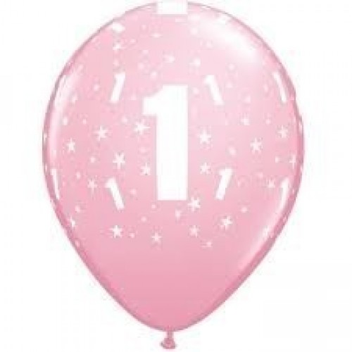 6 GLOBOS 11" LATEX N1 ROSA