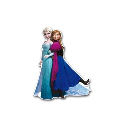 $D  2 MINIS SILUETAS FROZEN 30CM