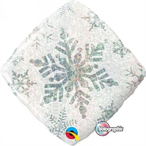 $D GLOBO 18" FOIL BLANCO SIMBOLO NIEVE