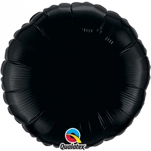   GLOBO 18" FOIL REDONDO NEGRO