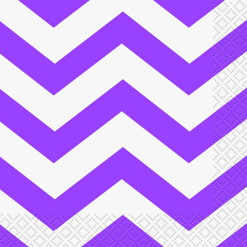  PAQ.16/U SERVILLETA ZIGZAG LILA 25