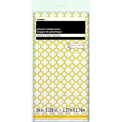 $MANTEL PL COLMENA AMARILLA 137X274CM