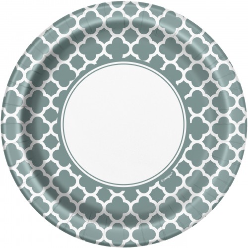  PAQ.8/U PLATO COLMENA PLATA 21,90CM