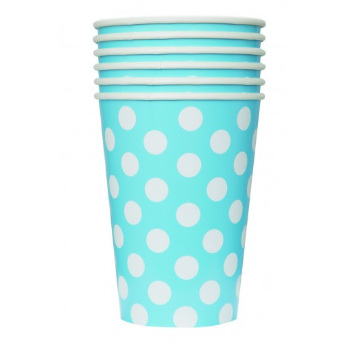  PAQ.6/U VASO CELESTE TOPO 355ML