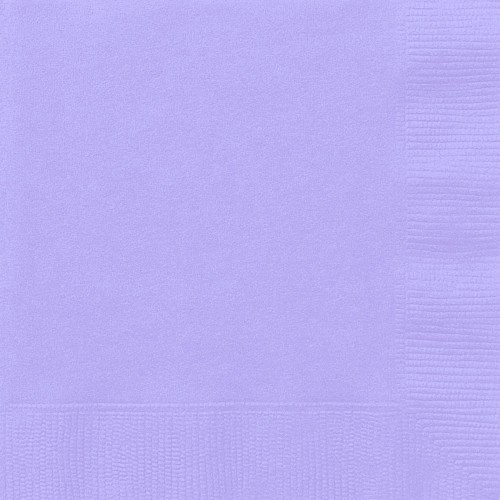 $E PAQ.20/U SERVILLETA LAVANDA 33CM