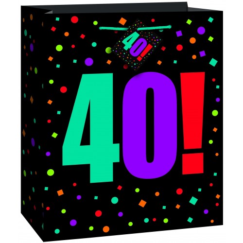  BOLSA REGALO BIRTHDAY N40 27X33CM