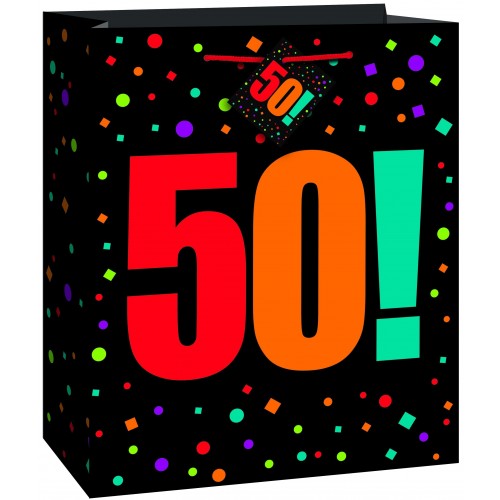  BOLSA REGALO BIRTHDAY N50 27X33CM