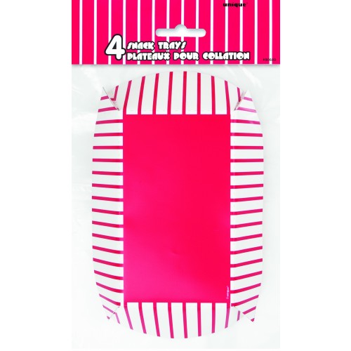 PAQ.4/U BANDEJAS SNACK PICNIC 15X23CM