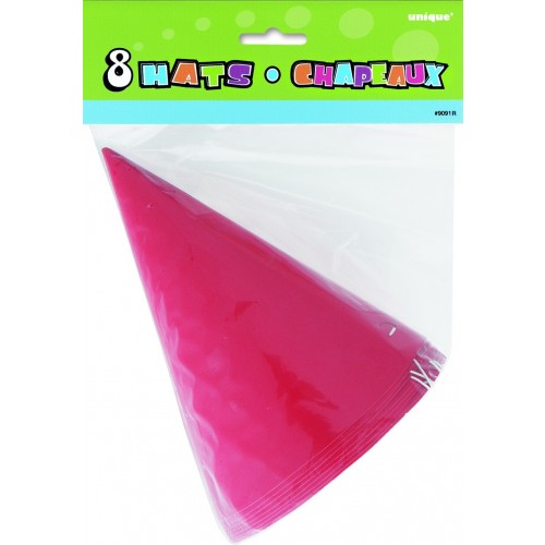   8  SOMBRERO CONO ROJOS