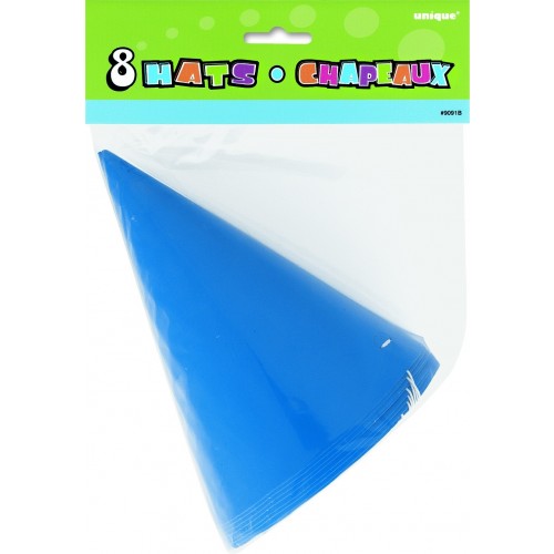   PAQ.8/U SOMBREROS CONO AZUL
