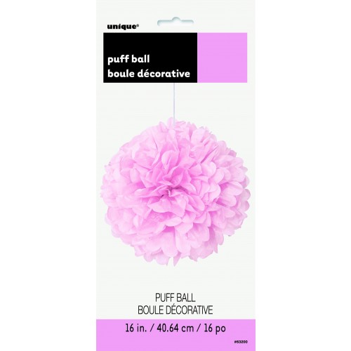   BOLA POMPON ROSA 40,64CM