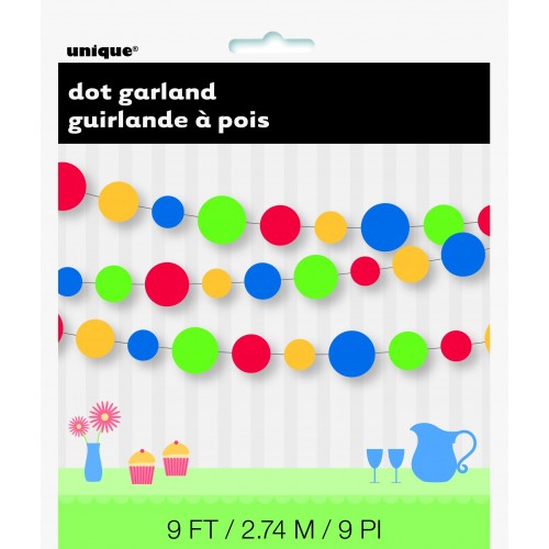 $E GUIRNALDA CIRCULOS MULTICOLOR 2,74MT