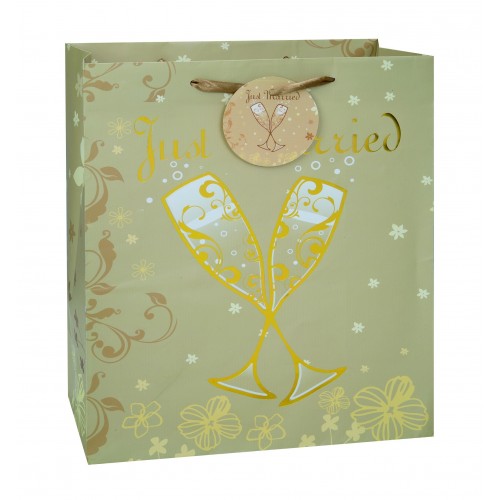 BOLSA REGALO DISEÑO BODAS 26,5X33CM