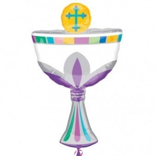 GLOBO 31" FOIL FORMA CALIZ COMUNION