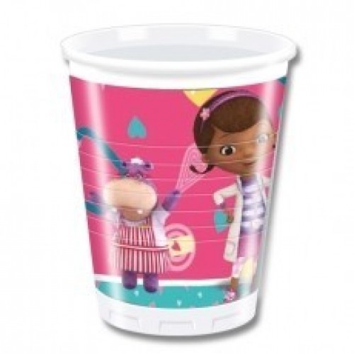 4X1 8 VASOS DOCTORA JUGUETES 200ML