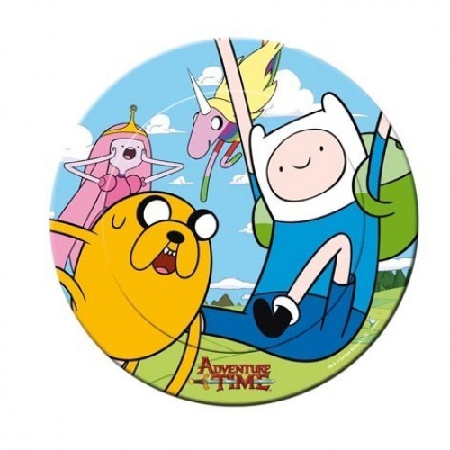 $D PAQ.8/U PLATO HORA DE AVENTURAS 23CM